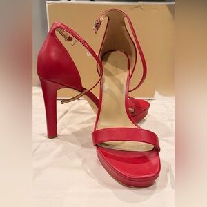 Michael Kors Bold Red Strappy Heels